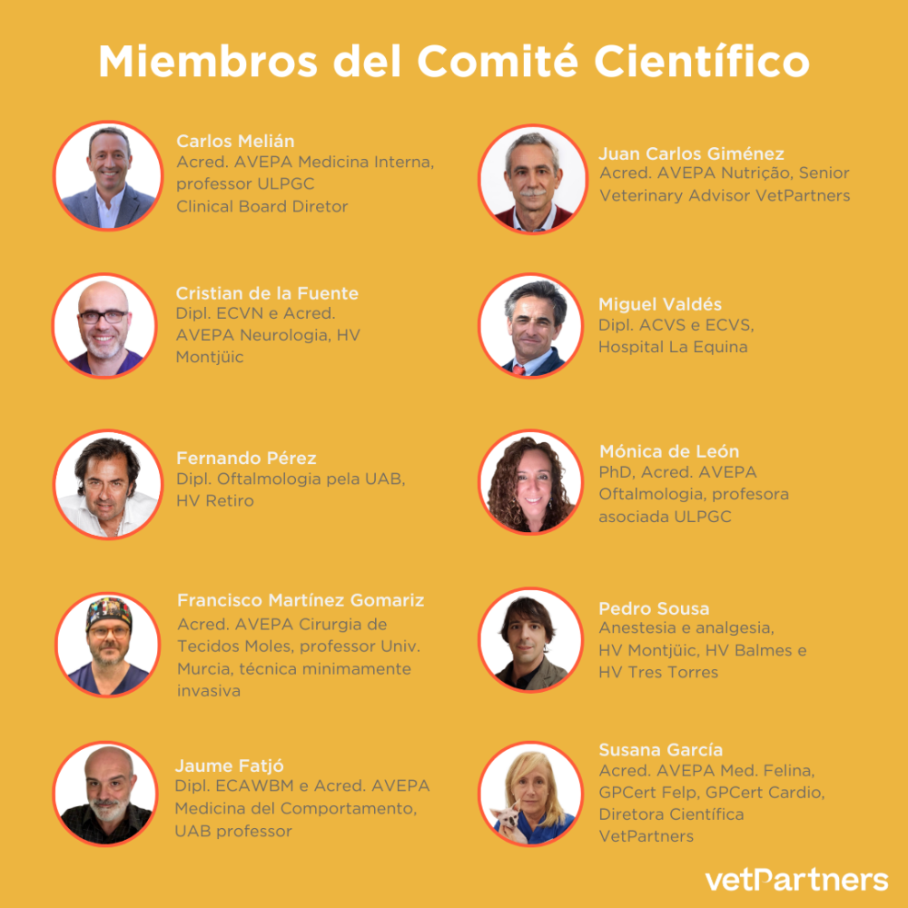 VetPartners Espanha cria o Comité Científico para garantir a qualidade clínica e científica da atividade veterinária